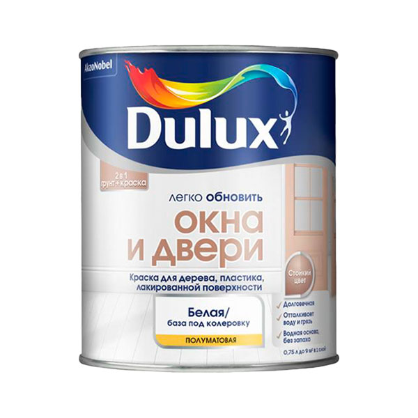 106.2 Краска Dulux Окна и Двери п/мат BC — изображение 1