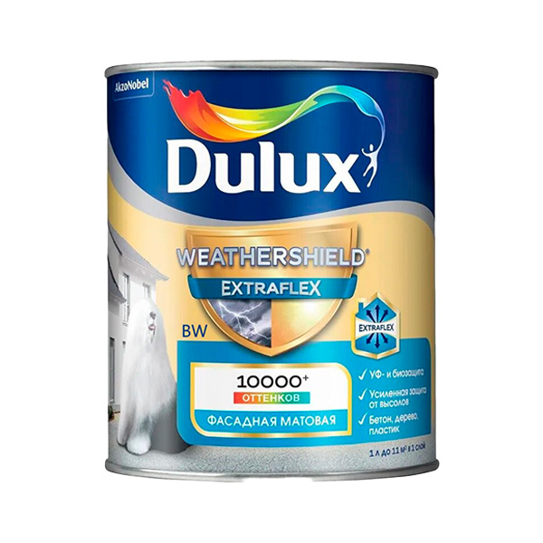 118.2 Краска фасадная Dulux Weathershield Extraflex BW — изображение 1