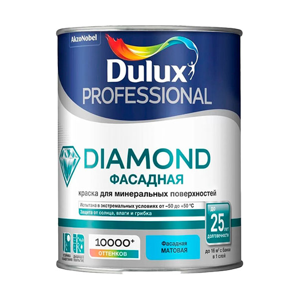 130.2 Краска Dulux PROFESSIONAL Diamond Фасадная гладкая bs BC — изображение 1