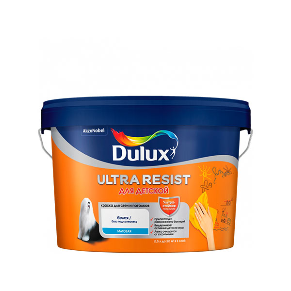 89 Краска Dulux Ultra Resist Для Детской мат BW — изображение 1
